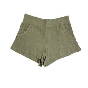 Prana Women's XS Fernie Short Sweet Agave Green Crinkle Gauze NWT Inseam 3.75"